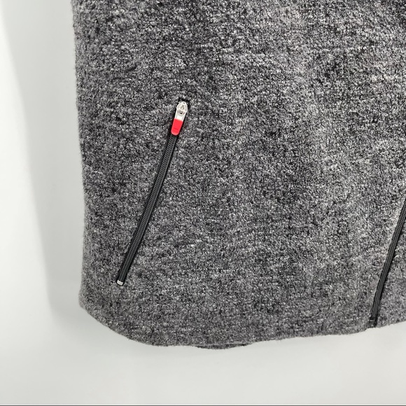 Eileen Fisher Asymmetric Zip Hoodie Size L Gray - Picture 8 of 14